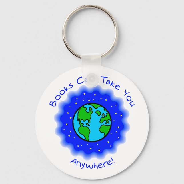 Books Can Take You Keychain (Front)