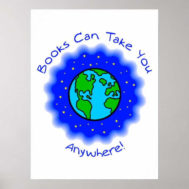 Books Can Take You  Posters -4 sizes,5 paper types (Front)