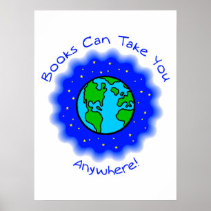 Books Can Take You Posters -4 tailles, 5 types de 
