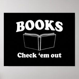 Books: Check 'em Out Poster