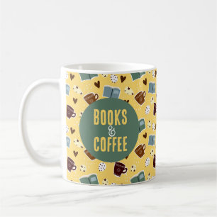 Books & Coffee Mug