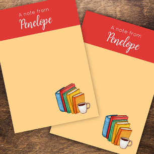 Books & Coffee Post-it Notes