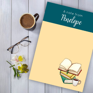 Books & Coffee Post-it Notes