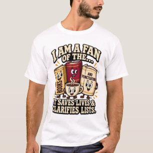 Books, Coffee & Punctuation – Funny Reader T-Shiré T-Shirt
