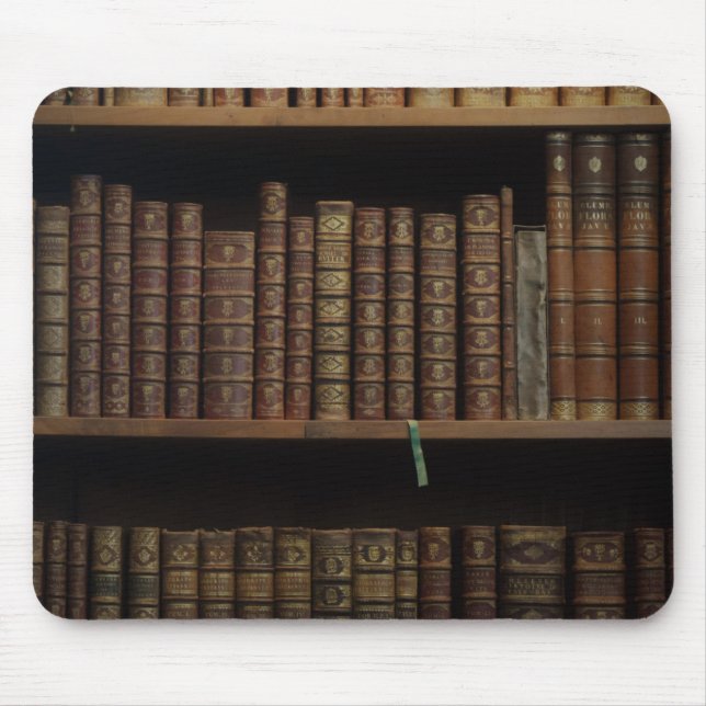 books covers bookcase old library mouse pad (Front)