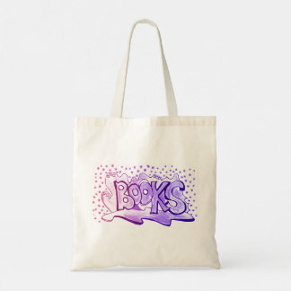 Books creative hand lettering  tote bag