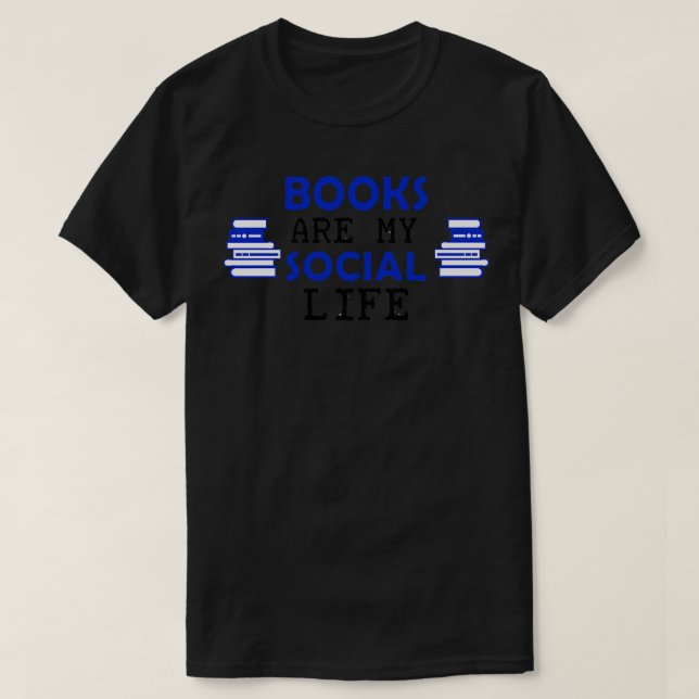 Books Face Mask T-Shirt (Design Front)