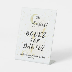 Books for Babies Baby Shower Pedestal Sign