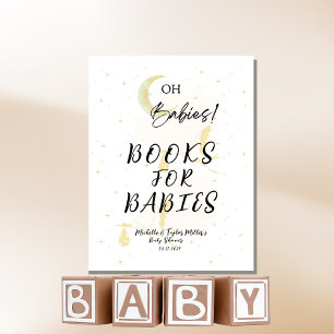Books for Babies Oh Babies! Neutral Twin Storks Pedestal Sign
