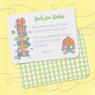 Books for Babies Spring Bunny Enclosure Card