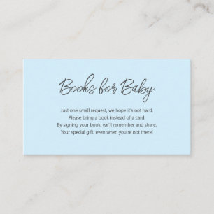 Books for Baby - Baby Shower book request Enclosur Enclosure Card