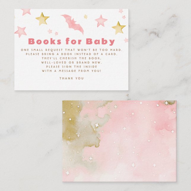 Books For Baby Baby Shower Request Card (Front/Back)