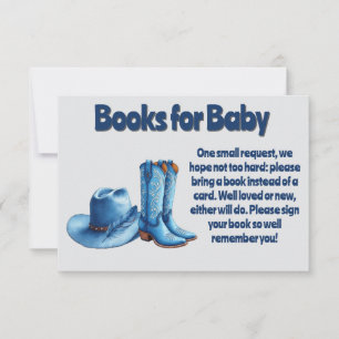 Books for Baby Boy and Diaper Raffle Cowboy Style