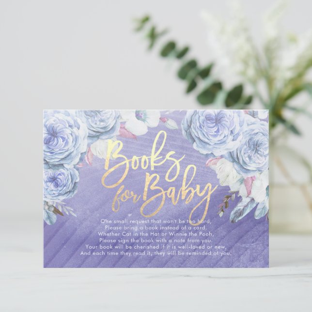 Books for Baby / Bring a book Request Invitation (Standing Front)