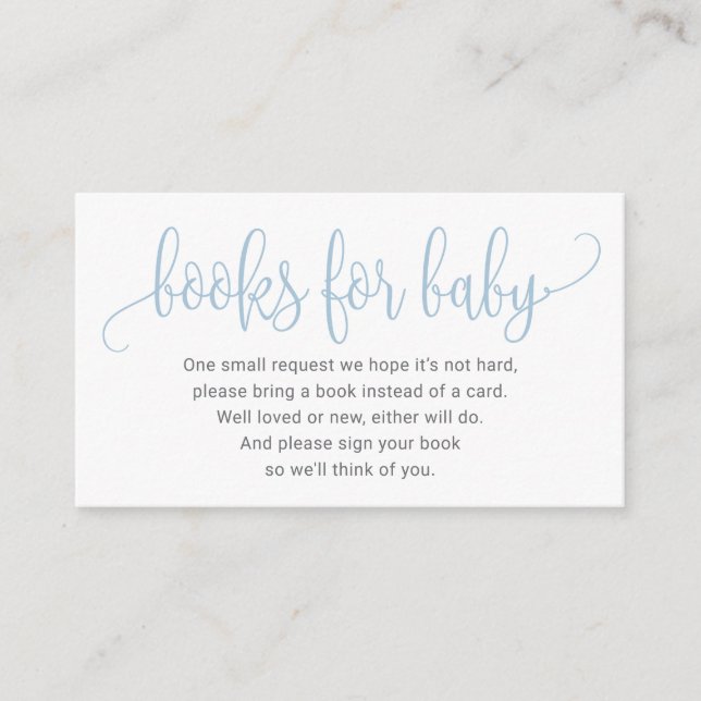 Books For Baby Card (Front)