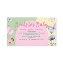 Books For Baby Card Baby Shower Flat Note Card