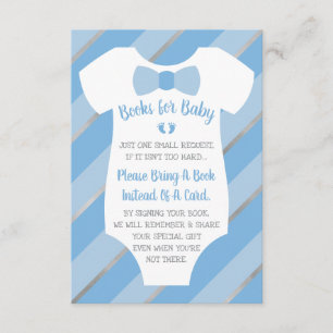 Books For Baby Card, Two Little Feet Enclosure Card
