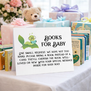Books for Baby Caterpillar Reading on a Leaf Invitation
