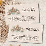 Books for Baby Christmas Baby Shower Enclosure Card<br><div class="desc">This Books for Baby Christmas Cookie Baby Shower enclosure card is decorated with watercolor gingerbread cookies and pine foliage on a soft beige background. Easily customizable. Perfect for a festive boy's, girl's, or gender-neutral baby shower. Use the Design Tool to change the text size, style, or colour. Original Watercolor ©...</div>