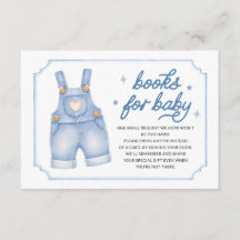 Books for Baby Denim Overalls Baby Shower