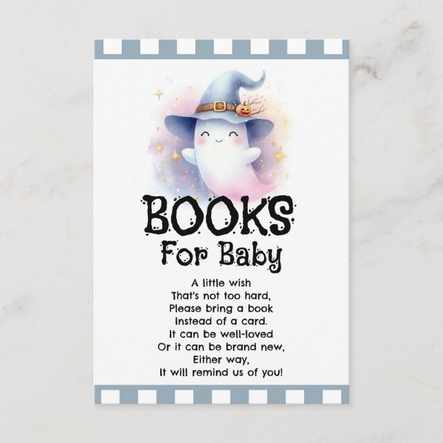 Books for Baby Ghost  Enclosure Card (Front)