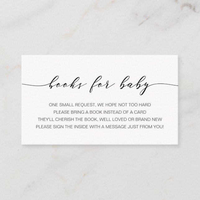 Books for Baby insert card (Front)