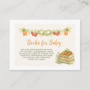 Books for Baby locally grown vegetable Garden Enclosure Card