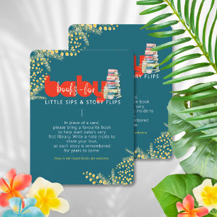 Books For Baby Mom-osa Theme Baby Shower Card