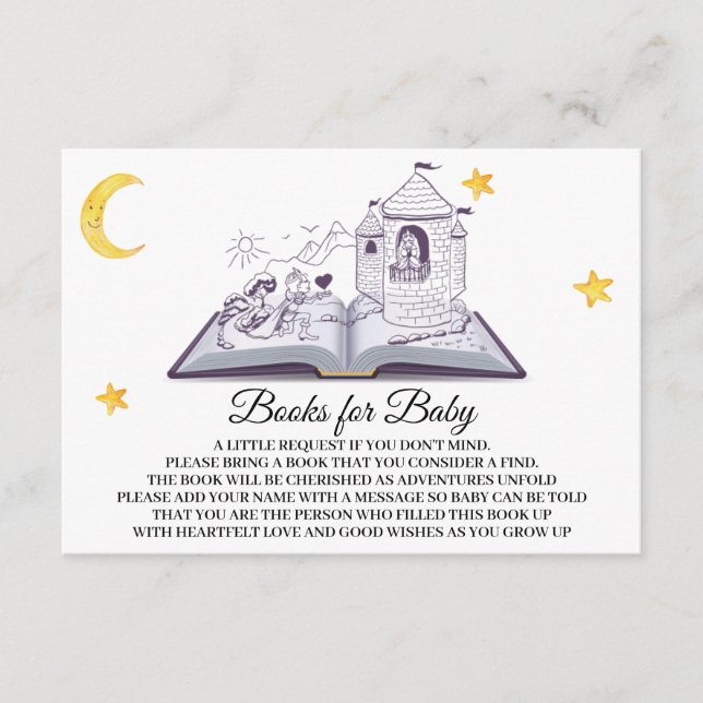 *~* Books for Baby Prince Princess Pop Up Book Enclosure Card (Front)
