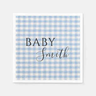Books for Baby Q Baby Shower Barbecue Boy Blue Napkin
