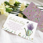 Books For Baby Rustic Watering Can  Enclosure Card<br><div class="desc">Rustic vintage watering can,  lavender and eucalyptus  baby shower book request enclosure card. Perfect for spring,  summer and fall baby showers</div>