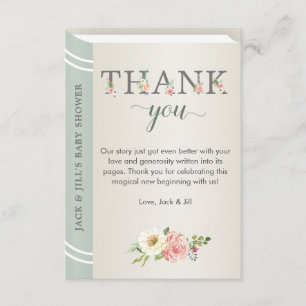 Books for Baby Sage Library Storybook Thank You Enclosure Card