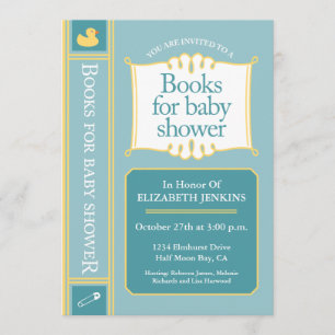 Books for Baby Shower Invitation