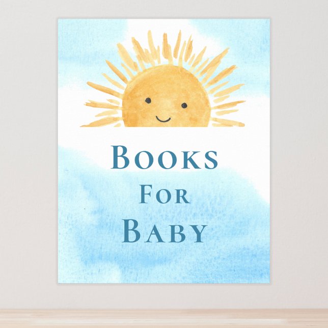 Books For Baby Sun-Themed Baby Shower Sign (Creator Uploaded)