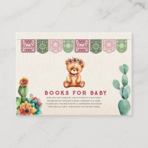 Books for Baby Taco Teddy Bear Baby Shower Fiesta Enclosure Card