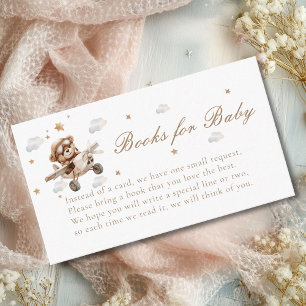 Books for Baby! Teddy Bear & Airplane Enclosure Card
