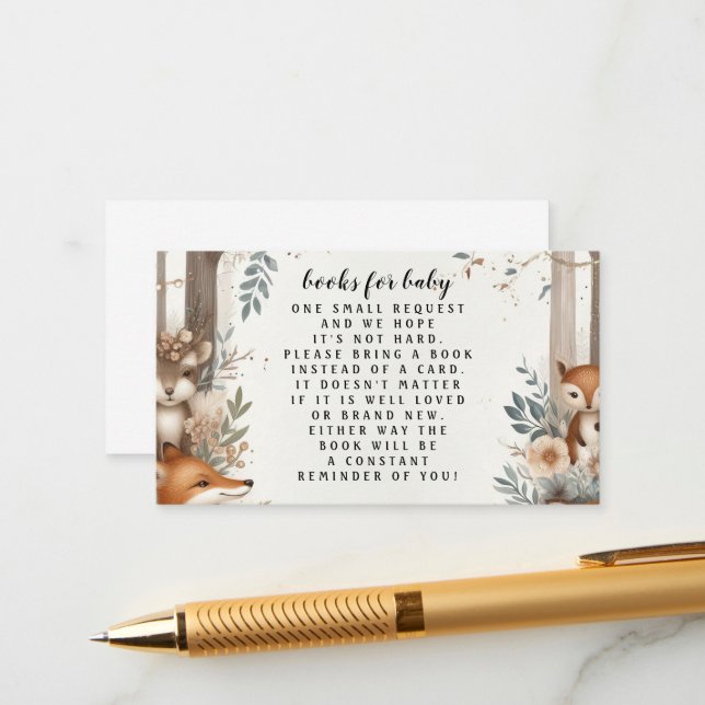 Books for baby ticket enclosure card (Front/Back In Situ)