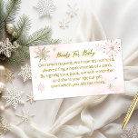 Books for the baby WInter Girl Baby Shower  Enclosure Card<br><div class="desc">Adorable calligraphy with snowflakes,  winter-themed baby shower enclosure card. Easy to personalised with your details. Check the collection to find matching items as enclosure cards.</div>