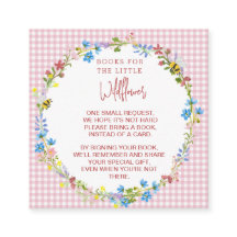 Books For The Little Wildflower - Enclosure Card