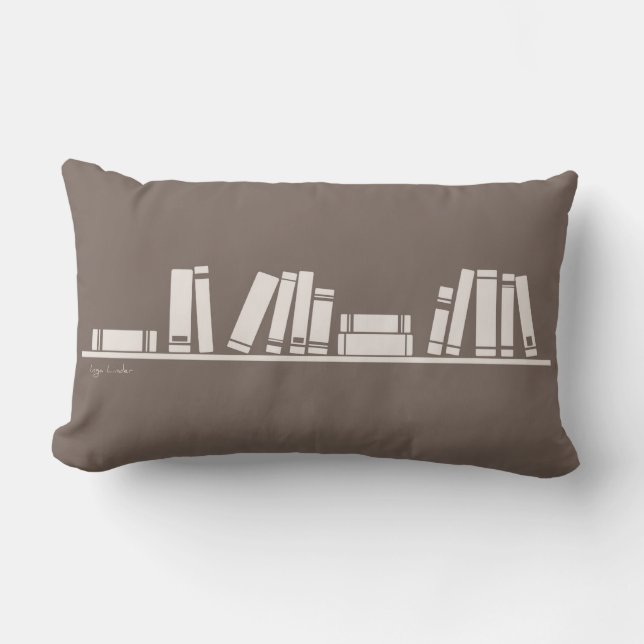 books for wise guy or reading lover pillow (Front)