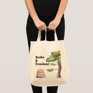 Books + Freedom Reader Tote Bag