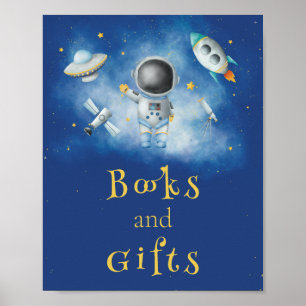 Books & Gifts Space Astronaut Boy rockets stars Po Poster