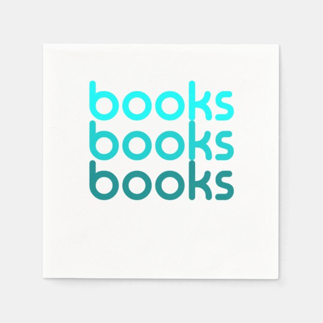 Books I Love Reading Books Napkin (Front)