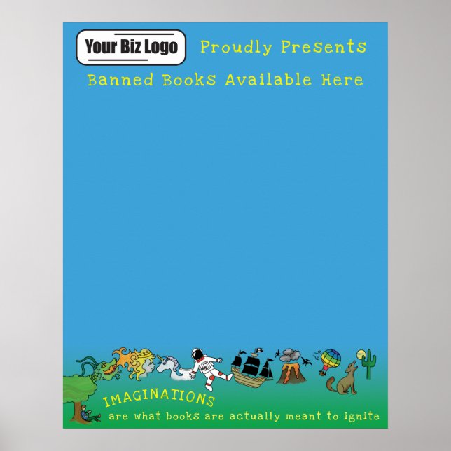 Books Ignite Imaginations Anti Book Banning Poster (Front)
