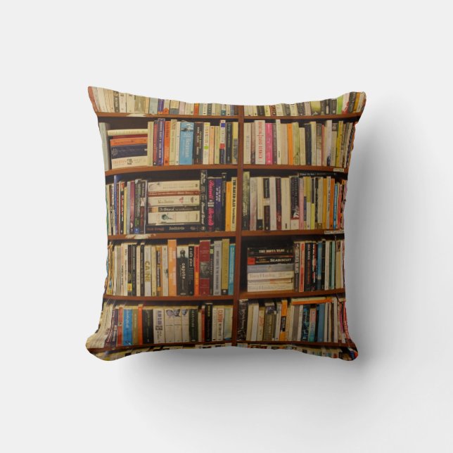 Books in the library Gift Bag Throw Pillow (Front)