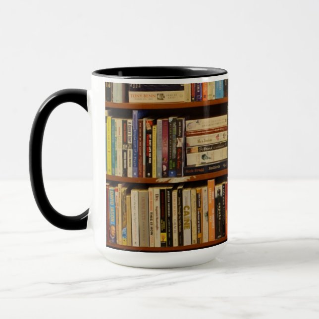 Books in the library  mug (Left)
