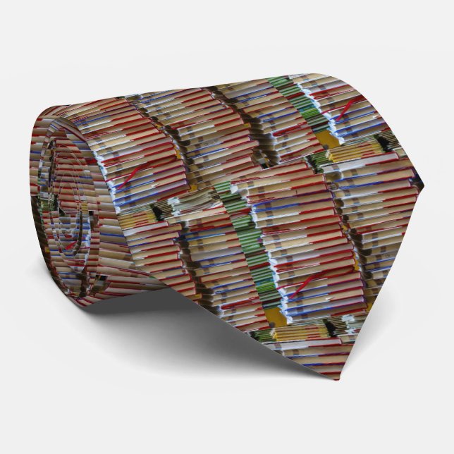 Books Library School Teacher  Necktie (Rolled)