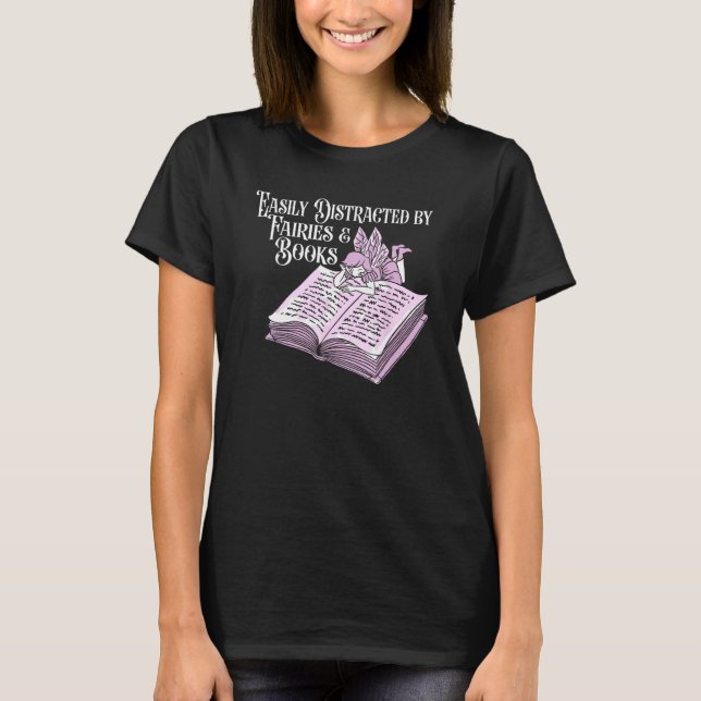 Books Literature  Bibliophile Librarian Bookworm B T-Shirt (Front)