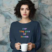 Books lover reading colourful typography modern