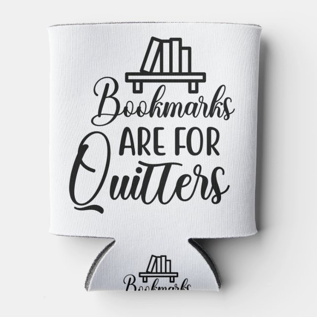 Books Lovers - Books Addicts - Funny Librarian Can Cooler (Front)